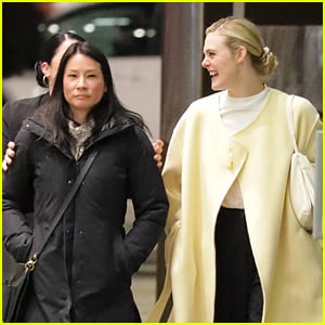 Elle Fanning Grabs Dinner With Lucy Liu In NYC