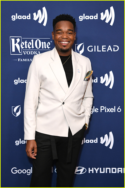 Dexter Darden on the GLAAD Media Awards red carpet