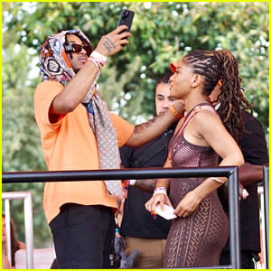 Halle Bailey Hangs Out With Boyfriend DDG at a Coachella Party