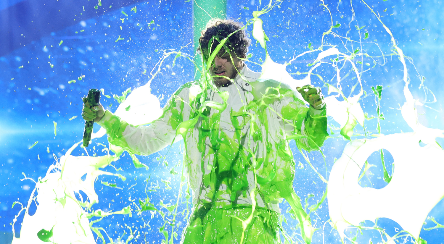 Jack Harlow Gets Covered in Slime After Performance at Kids’ Choice