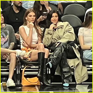 Kylie Jenner, Travis Scott Sit Courtside at Basketball Game: Photos