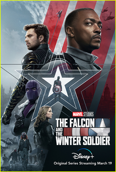 The Falcon and the Winter Soldier key art for most streamed on Disney Plus