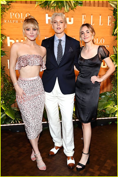 Chelsea Frei, Betty Who and Katelyn Tarver at the Elle Hollywood Rising event