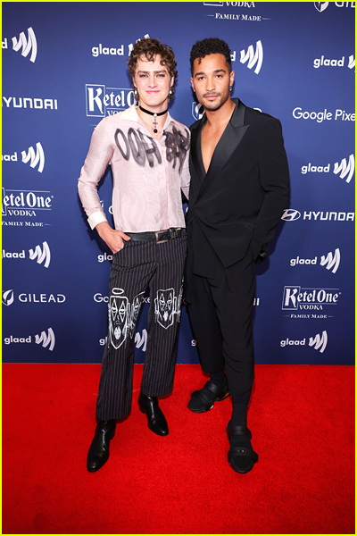 Fin Argus and Devin Way at the GLAAD Awards