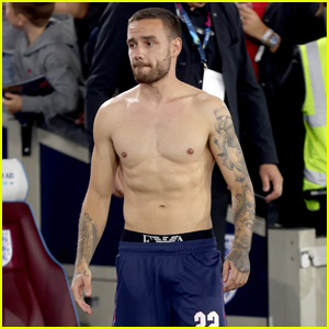 Liam Payne Shows Some Skin During His Warm Up for Soccer Aid 2022