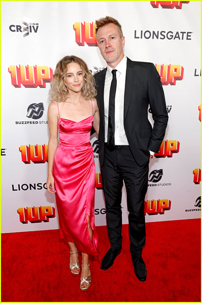 Kyle Newman and Cyn at the 1UP premiere