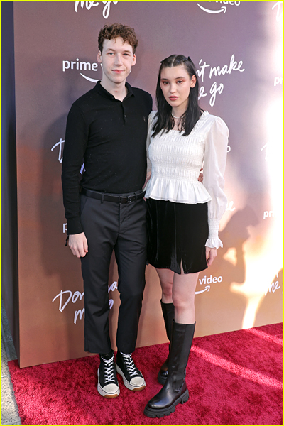 Devin Druid and Annie Pusztai at the Don't Make Me Go premiere