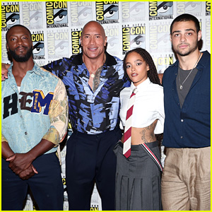 Noah Centineo & Quintessa Swindell Join Dwayne Johnson for 'Black Adam' Panel at Comic-Con!