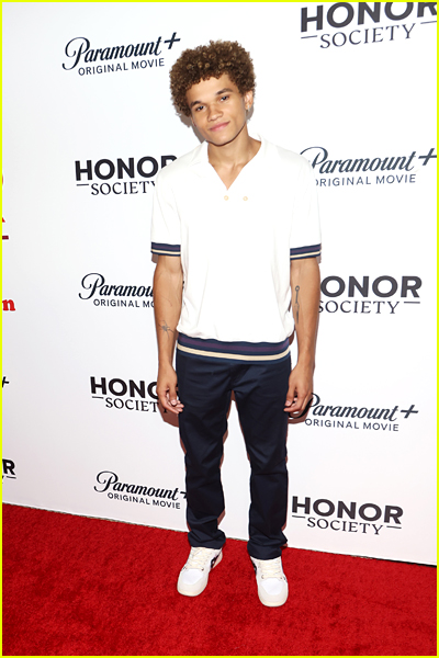 Armani Jackson at the Honor Society premiere