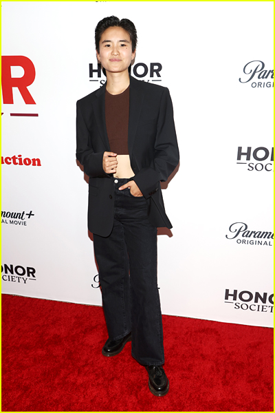 Terry Hu at the Honor Society premiere