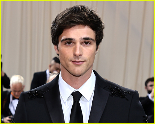 Jacob elordi posing on the Met Gala red carpet