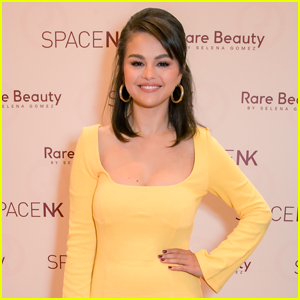 Selena Gomez Shines in a Bright Yellow Dress at Her Rare Beauty Launch in London