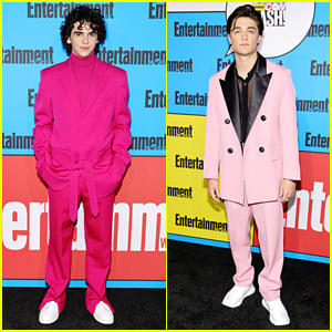 Shazam's Jack Dylan Grazer & Asher Angel Go Pink for EW's Comic-Con Party