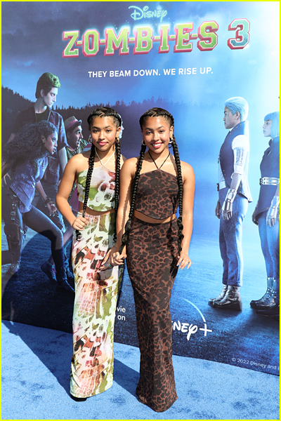 Anais and Mirabelle Lee at the Zombies 3 premiere