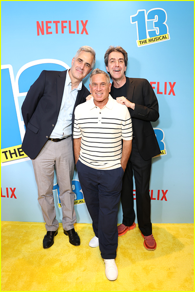 Jason Robert Brown, Robert Horn, Dan Elish at the 13 The Musical premiere