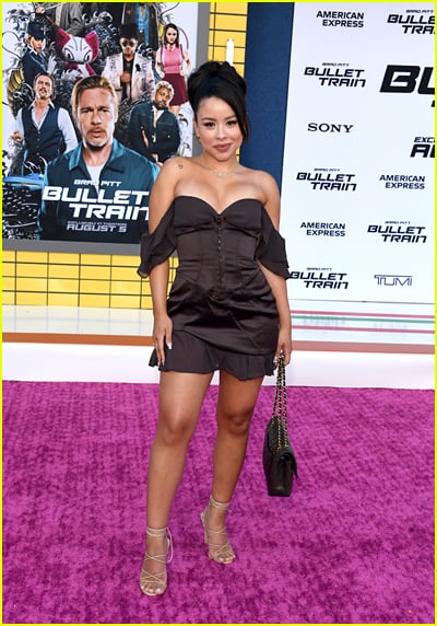 Cierra Ramirez at the Bullet Train premeire