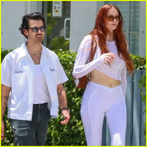 Joe Jonas & Sophie Turner Grab Lunch & Go Shopping with Friends in Miami