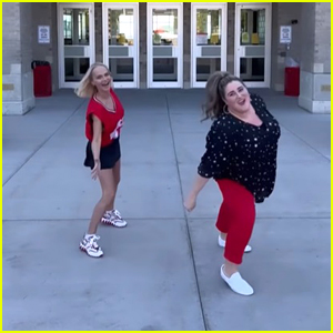 Kaycee Stroh & Kristin Chenoweth Dance Outside High School Musical's East High - Watch Now!
