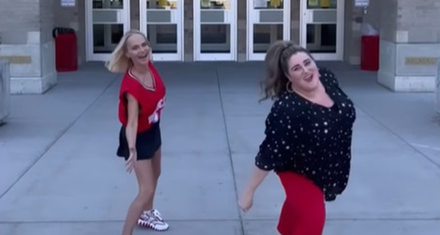 Kaycee Stroh & Kristin Chenoweth Dance Outside High School Musical’s