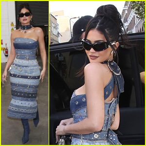 Kylie Jenner Rocks All Denim While Working in London