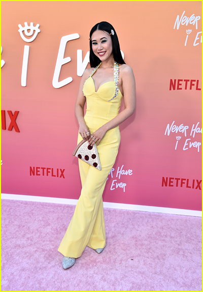 Ramona Young at the Never Have I Ever Premiere