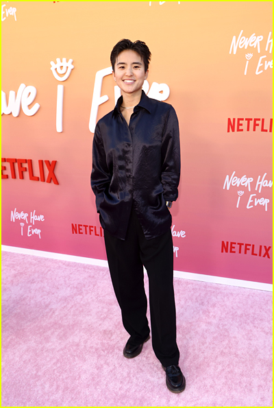Terry Hu at the Never Have I Ever Premiere