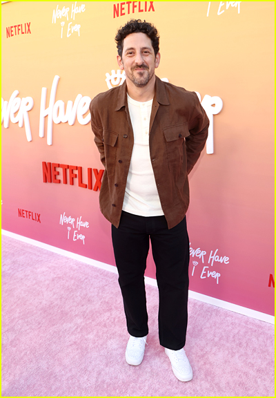 Adam Shapiro at the Never Have I Ever Premiere