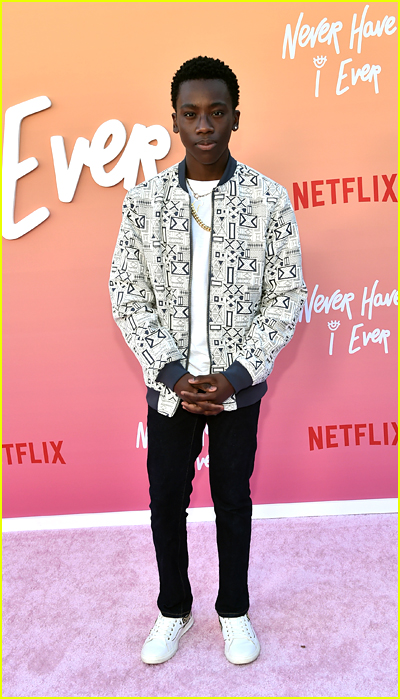 Ramon Reed at the Never Have I Ever Premiere
