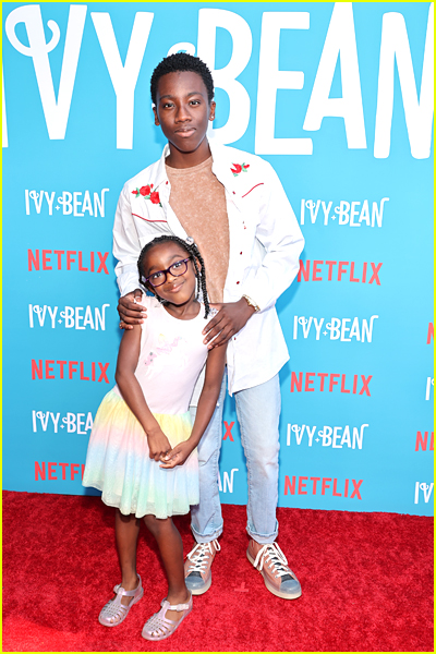 Ramon Reed and sister Skylar at the Ivy and Bean premiere