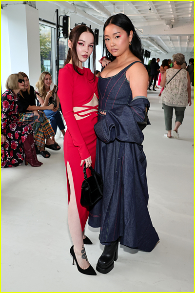 Dove Cameron and Lana Condor at Prabal Gurung