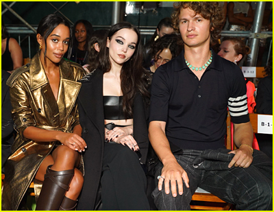 Laura harrier, Dove Cameron and Ansel Elgort at Vogue World