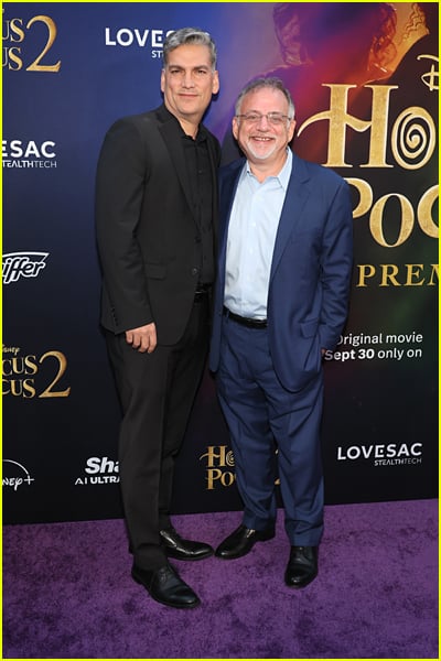 Marc Shaiman and husband at the Hocus Pocus 2 premiere