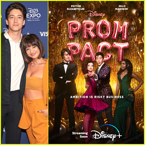 Peyton Elizabeth Lee & Milo Manheim Unveil 'Prom Pact' Poster at D23 Expo |  2022 D23 Expo, Milo Manheim, Movies, Peyton Elizabeth Lee | Just Jared Jr.