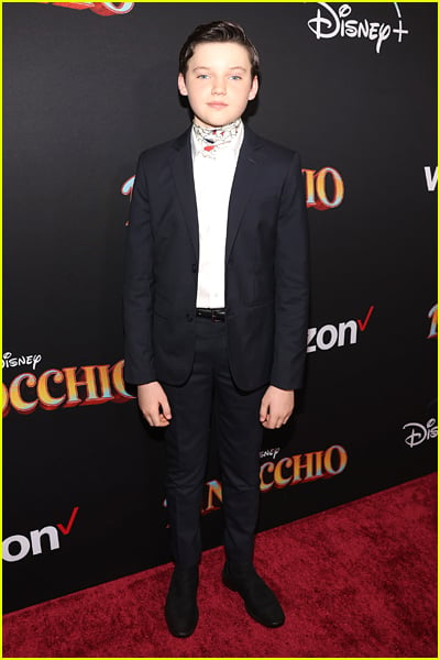 Benjamin Evan Ainsworth at the Pinocchio premiere