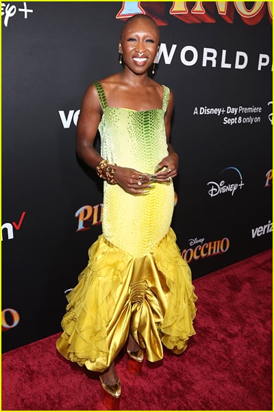 Cynthia Erivo at the Pinocchio premiere