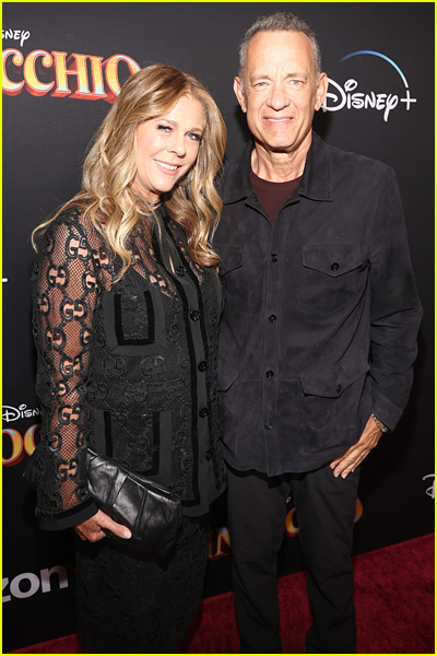 Tom Hanks and Rita Wilson at the Pinocchio premiere