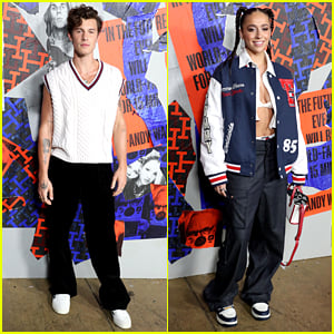 Shawn Mendes & Tate McRae Attend Tommy Hilfiger Show at New York Fashion Week