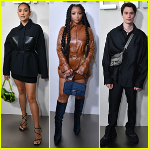 Shay Mitchell, Chloe Bailey & Nicholas Galitzine Step Out for Fendi NYFW Show