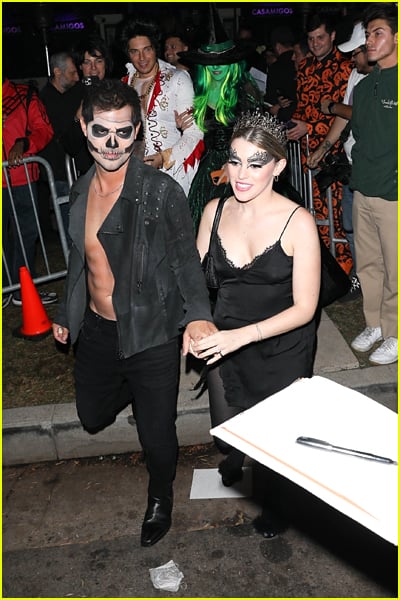Taylor Lautner and Taylor Dome at a Halloween Party