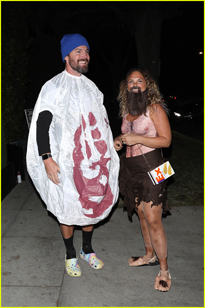 Stephen Amell and Cassandra Jean at a Halloween Party