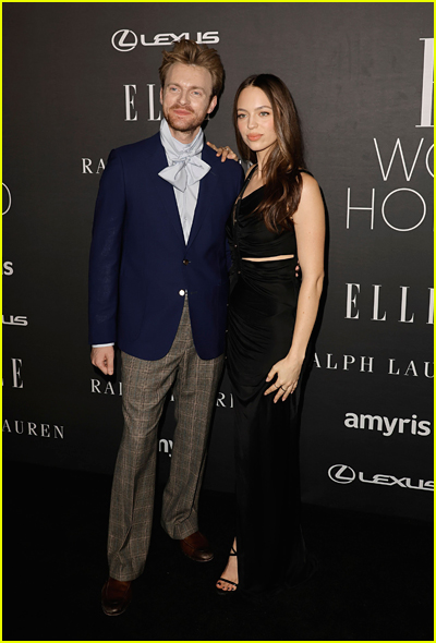 Finneas and Claudia Sulewski at the Elle Women In Hollywood Celebration