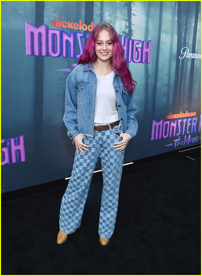 DeVore Ledridge at the Monster High: The Movie Screening