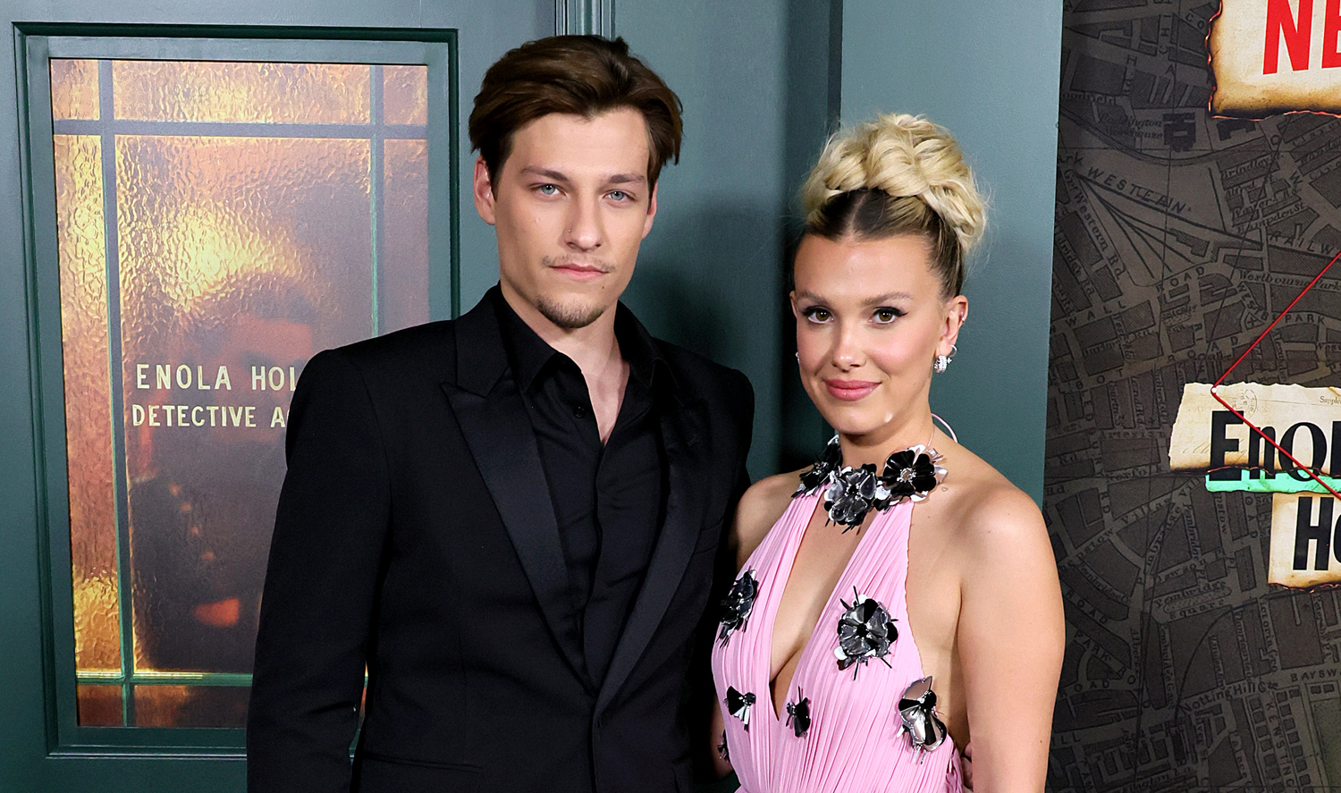 Millie Bobby Brown Brings Leading Lady Attitude and Boyfriend to 'Enola  Holmes 2' Premiere