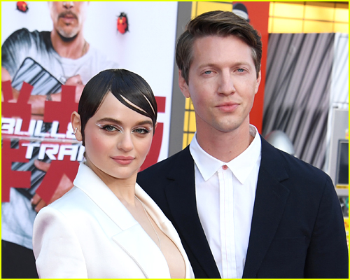 Joey king and fiance Steven Piet at the bullet train premiere