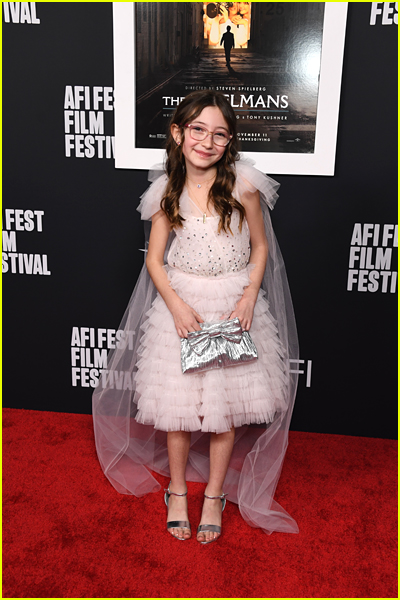Birdie Borria on the red carpet at the Fabelmans premiere at AFI Fest