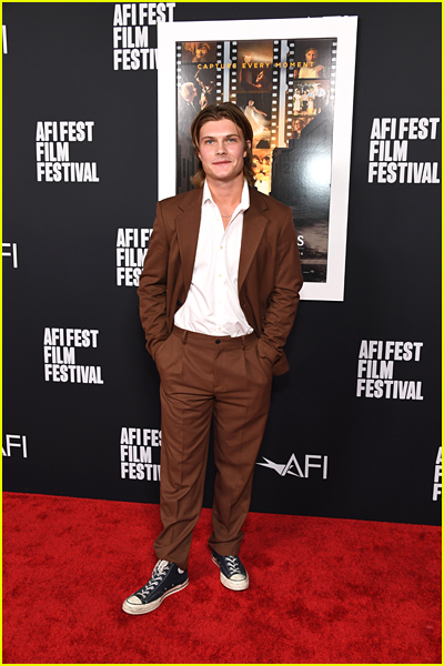 Sam Rechner on the red carpet at the Fabelmans premiere at AFI Fest