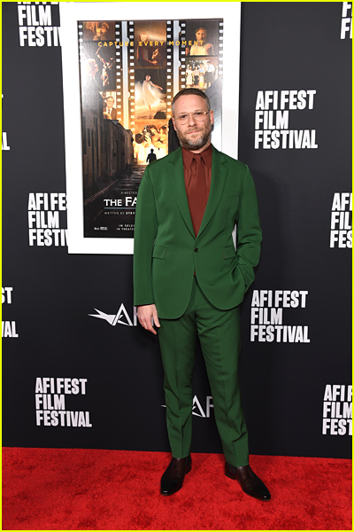 Seth Rogen on the red carpet at the Fabelmans premiere at AFI Fest