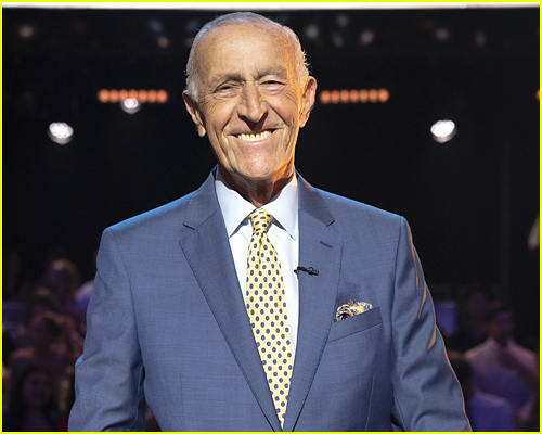 Len Goodman on the set of Dancing with the Stars