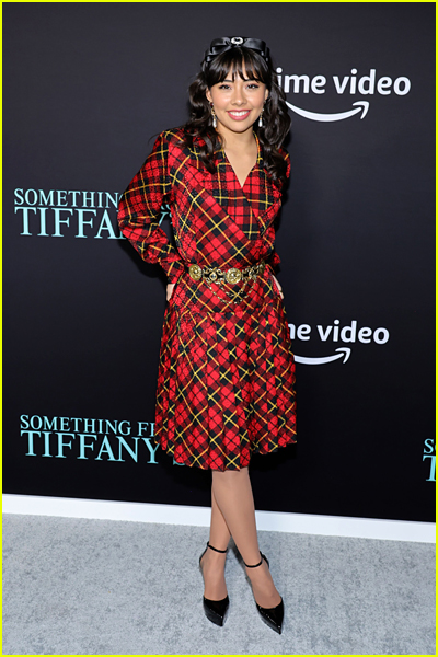 Xochitl Gomez at the Something From Tiffany's premiere