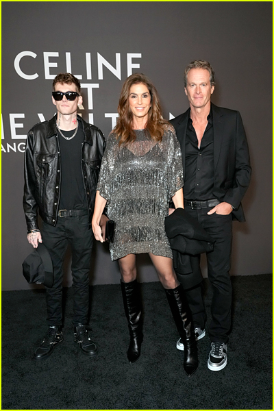Gerber family at the Celine fashion show